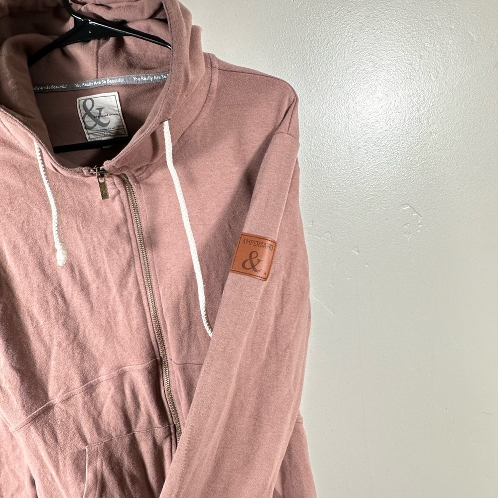 Ampersand Ave Performance Fleece Zip Up Jacket Size Small - Light Brown - Picture 5 of 8